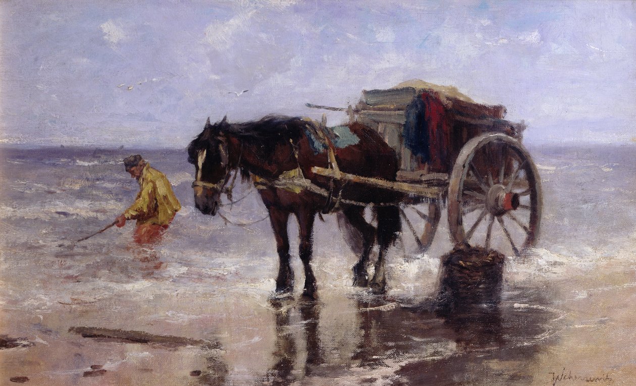 La ramasseuse de palourdes - Johan Scherrewitz