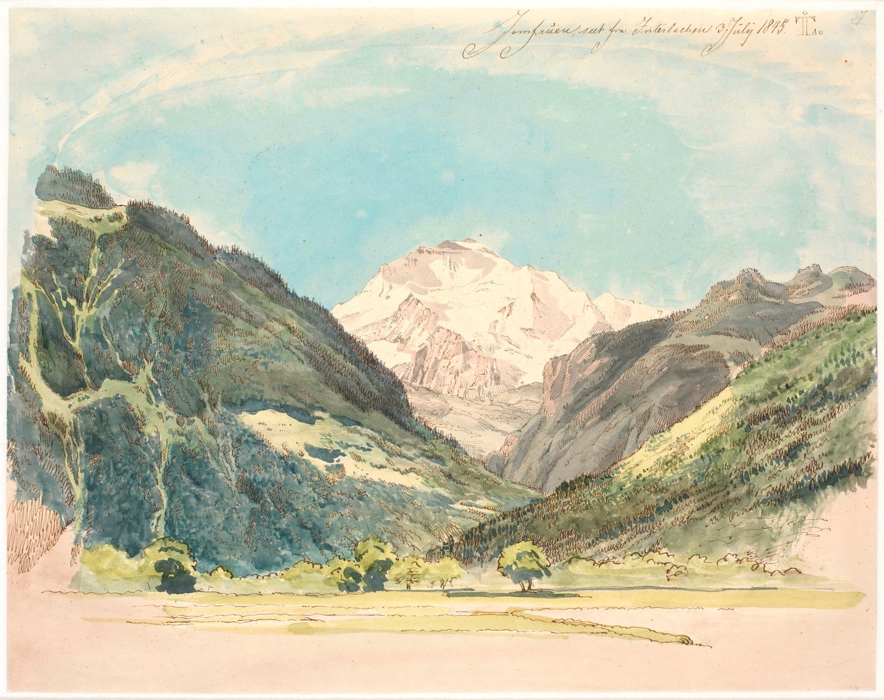 Paysage alpin - Johan Thomas Lundbye