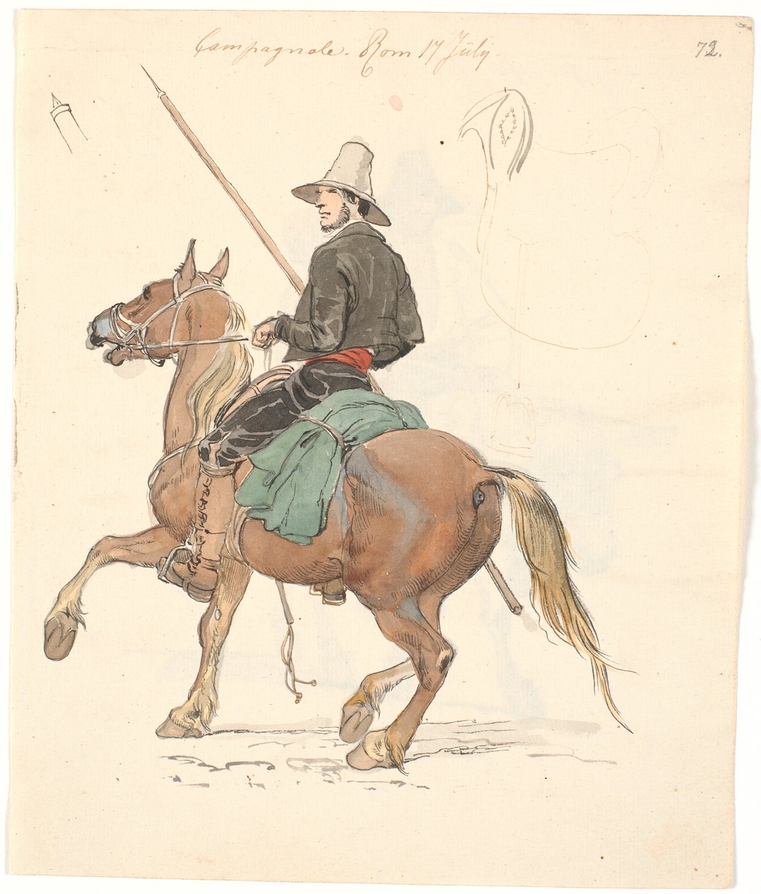 Campagnole à cheval - Johan Thomas Lundbye