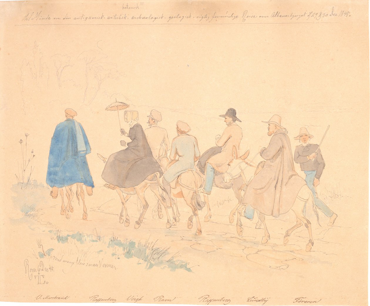 Voyageurs danois en excursion - Johan Thomas Lundbye