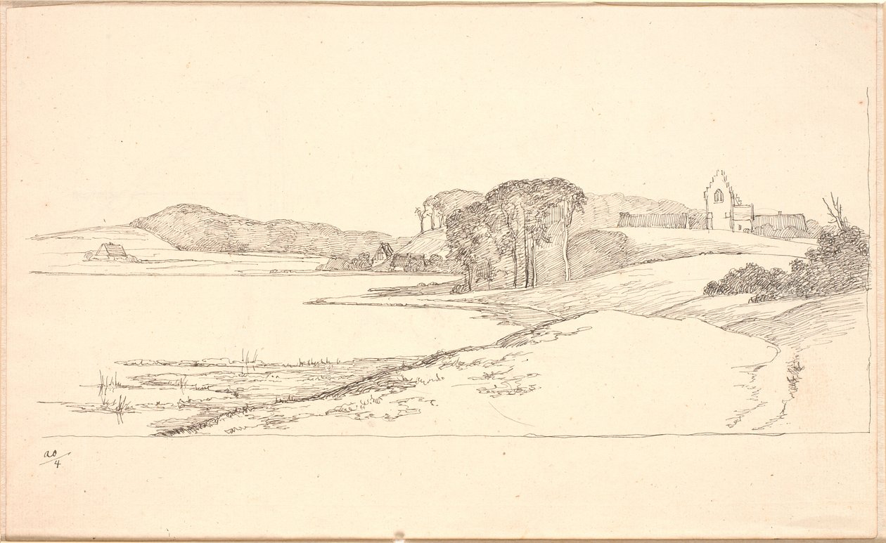 Partie près du lac de Søllerød, à droite l