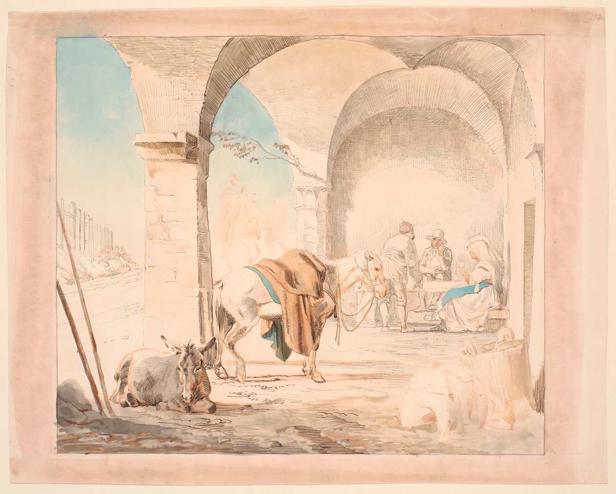Scène dans une fromagerie - Johan Thomas Lundbye