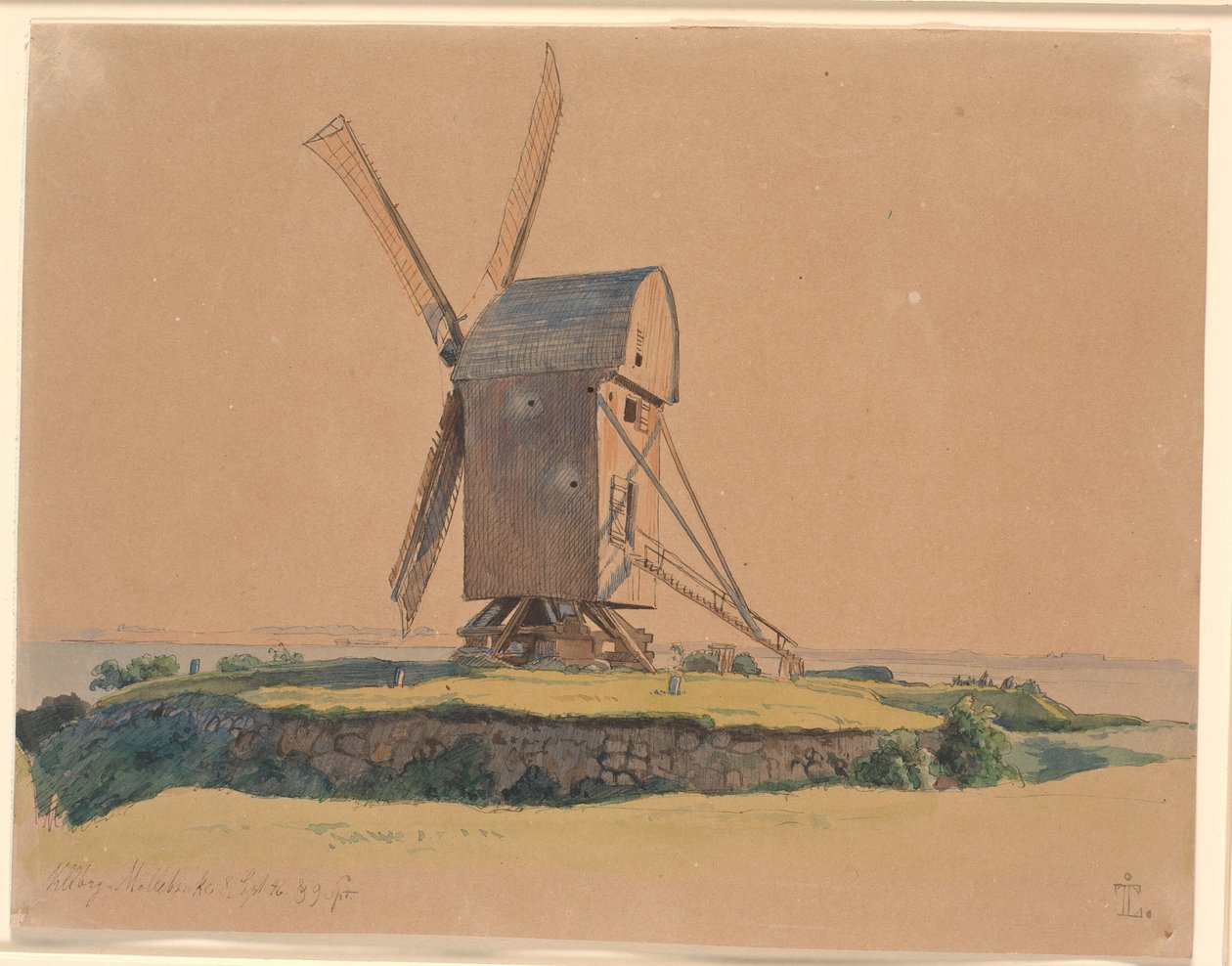 Moulin à stub à Kalundborg - Johan Thomas Lundbye