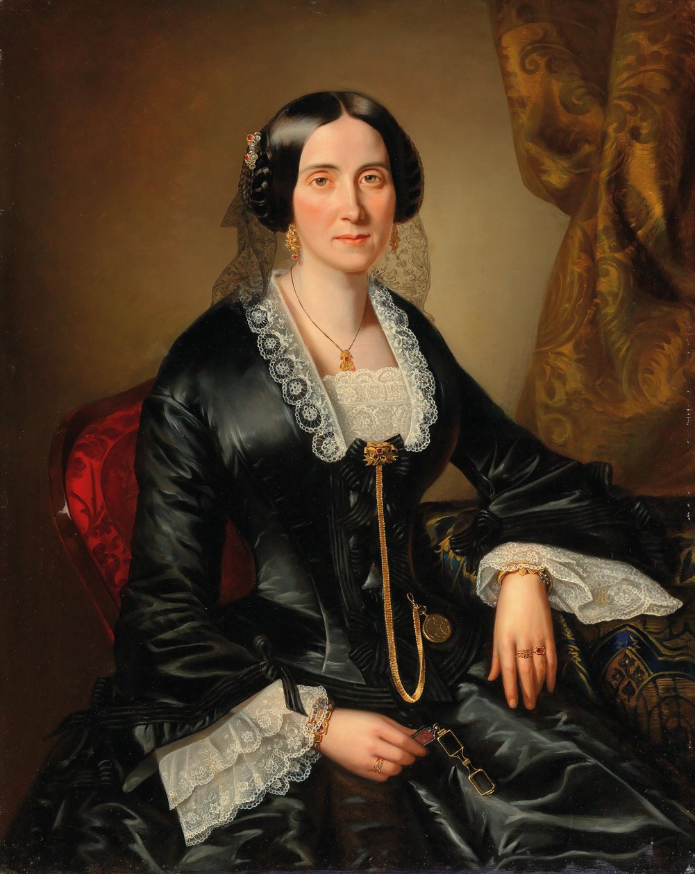 Portrait de Johanna Bujatti, née Alle, à Vienne - Johann Christian Mayer