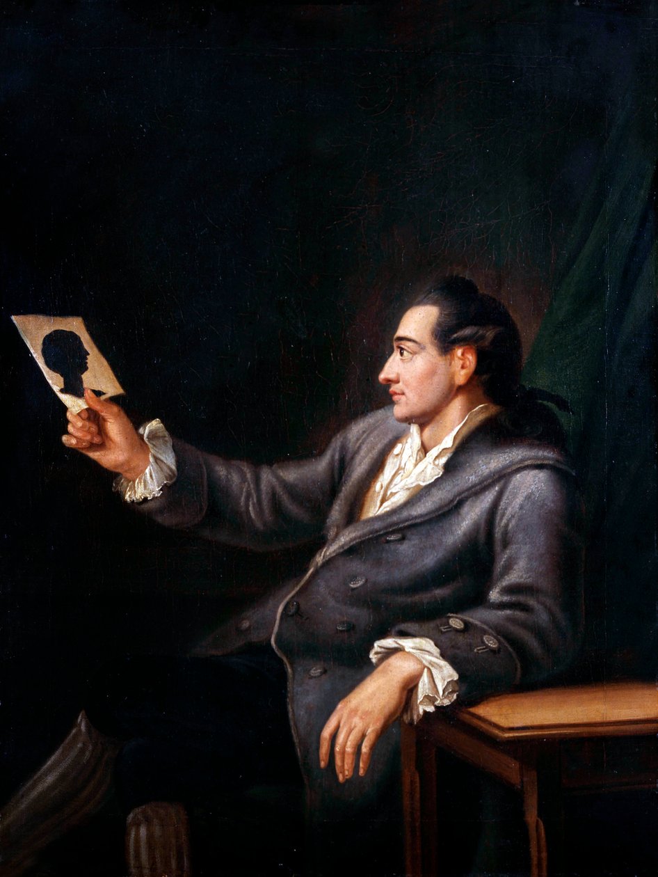 Johann Wolfgang Von Goethe regardant une silhouette, copie d