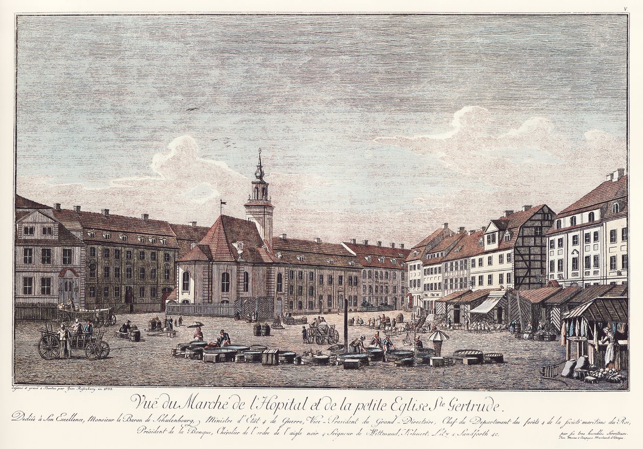 Vue du Spittelmarkt avec l