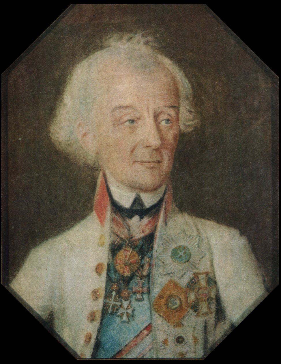 Portrait du commandant militaire russe Alexandre Souvorov - Johann Heinrich Schmidt