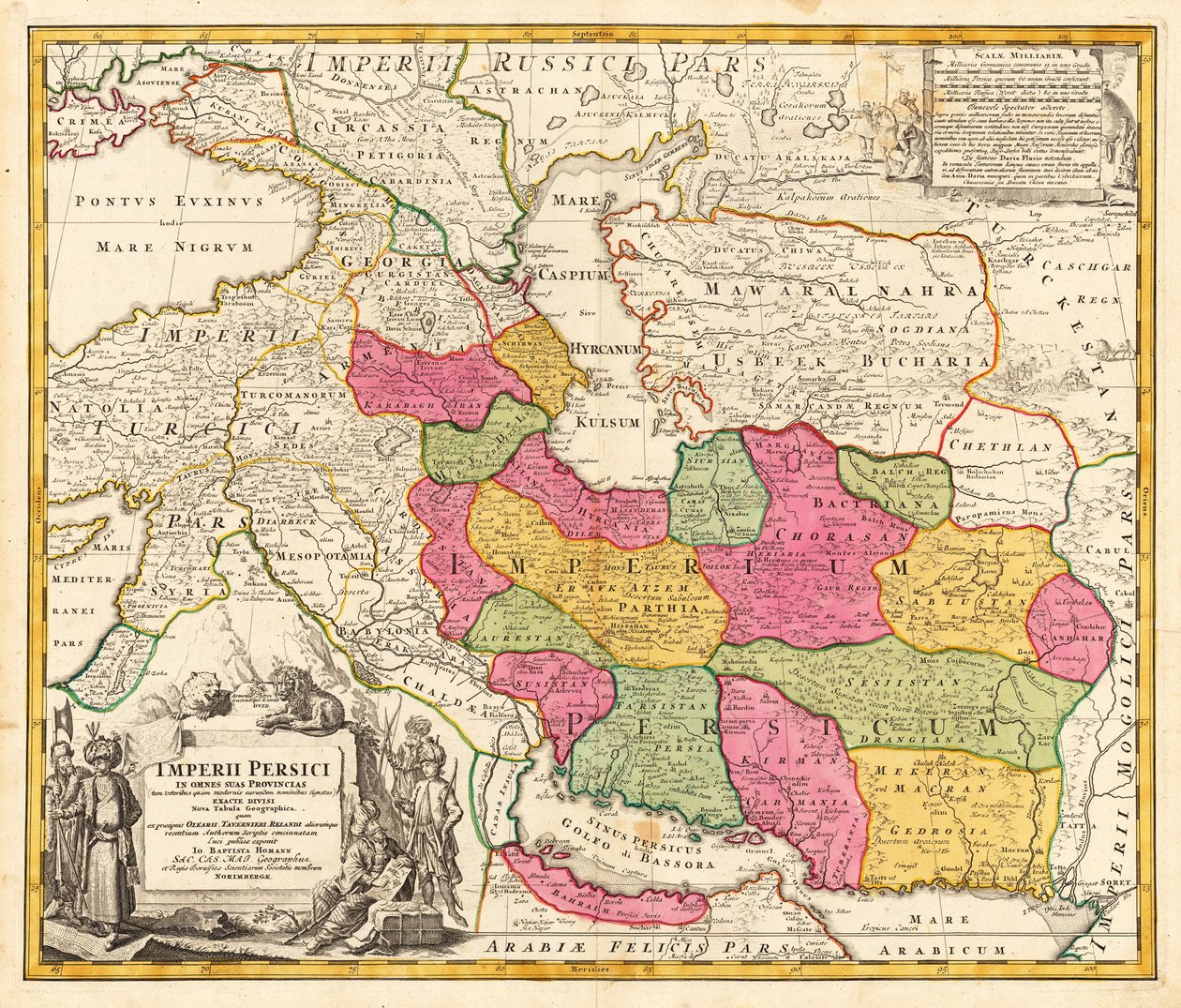 Carte de la Perse - Johann Baptista Homann