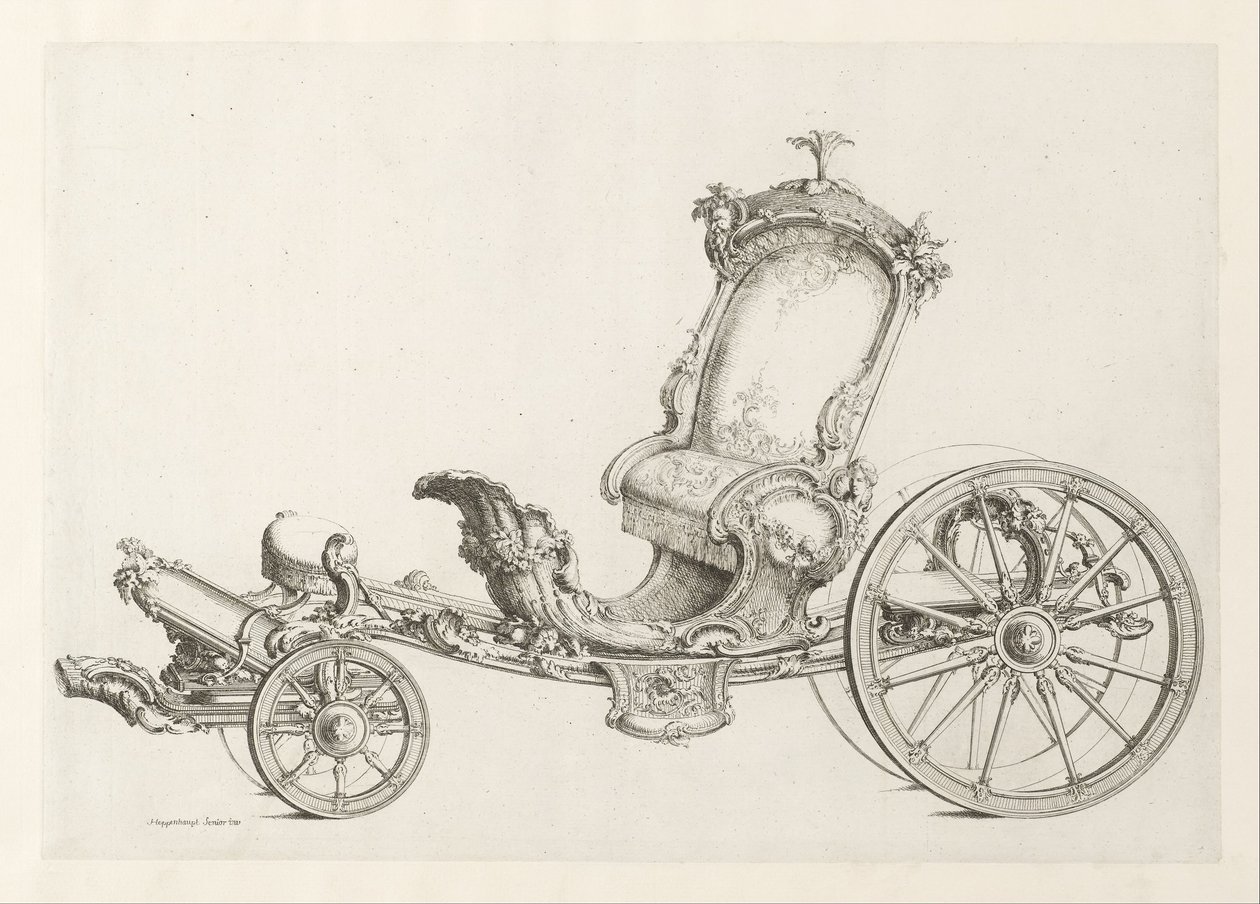 Design pour un cabriolet - Johann Michael Hoppenhaupt