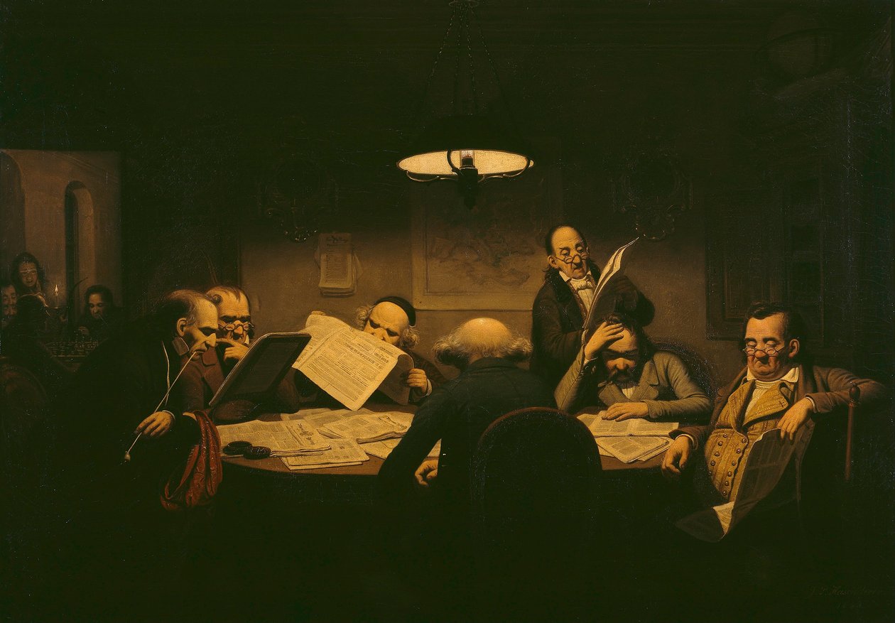 Le cabinet de lecture - Johann Peter Hasenclever