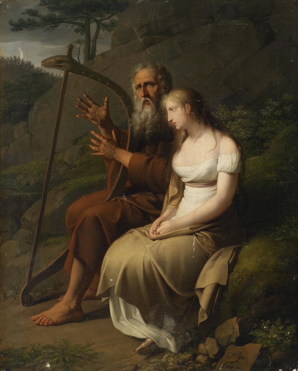 Ossian et Malvina - Johann Peter Krafft