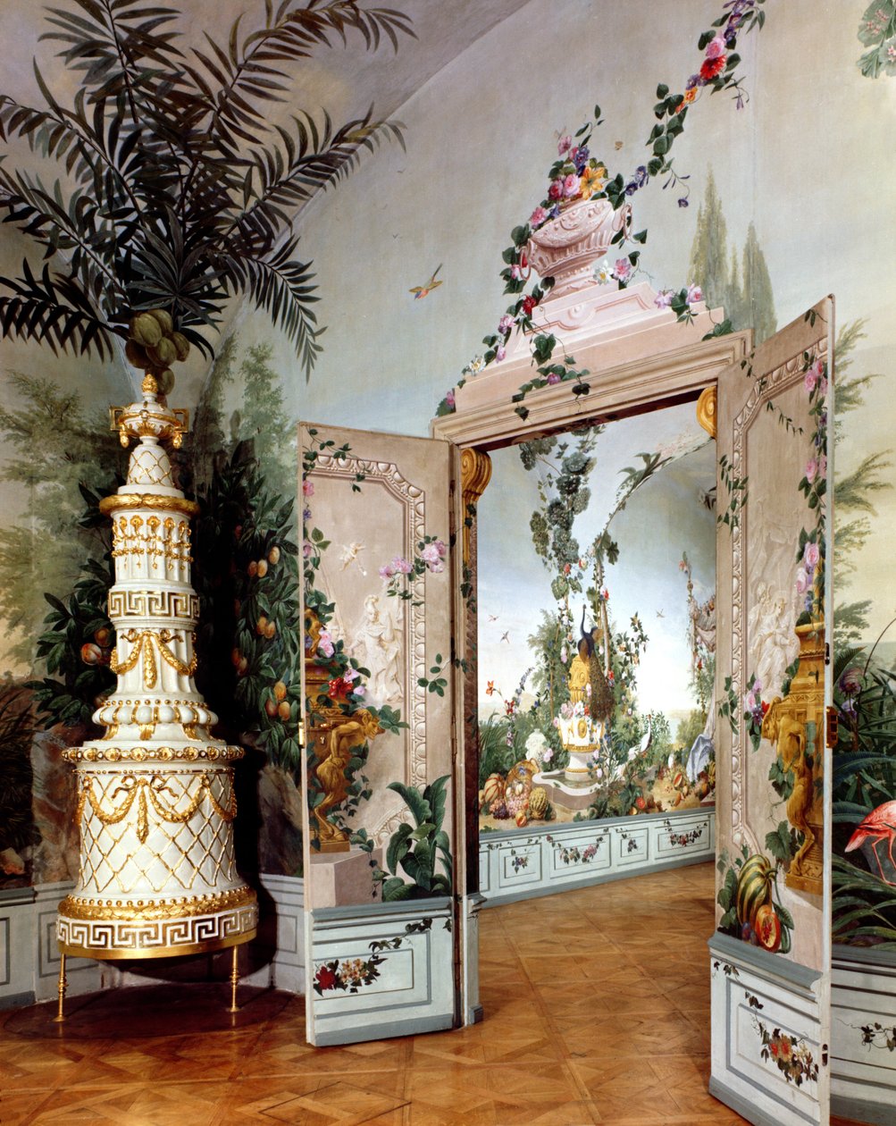 Les appartements Bergl : décoration en trompe-l