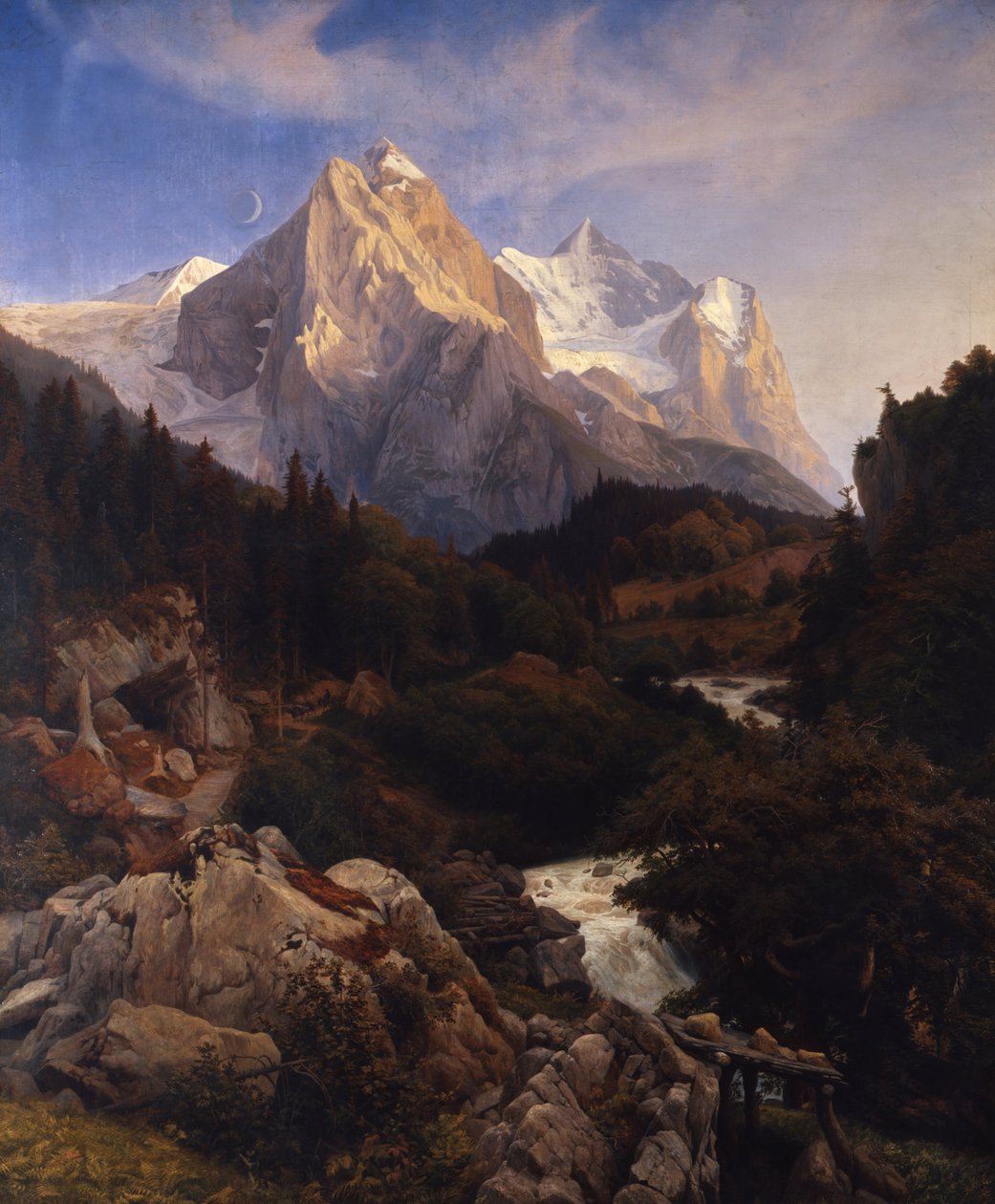 Le Wetterhorn - Johann Wilhelm Schirmer