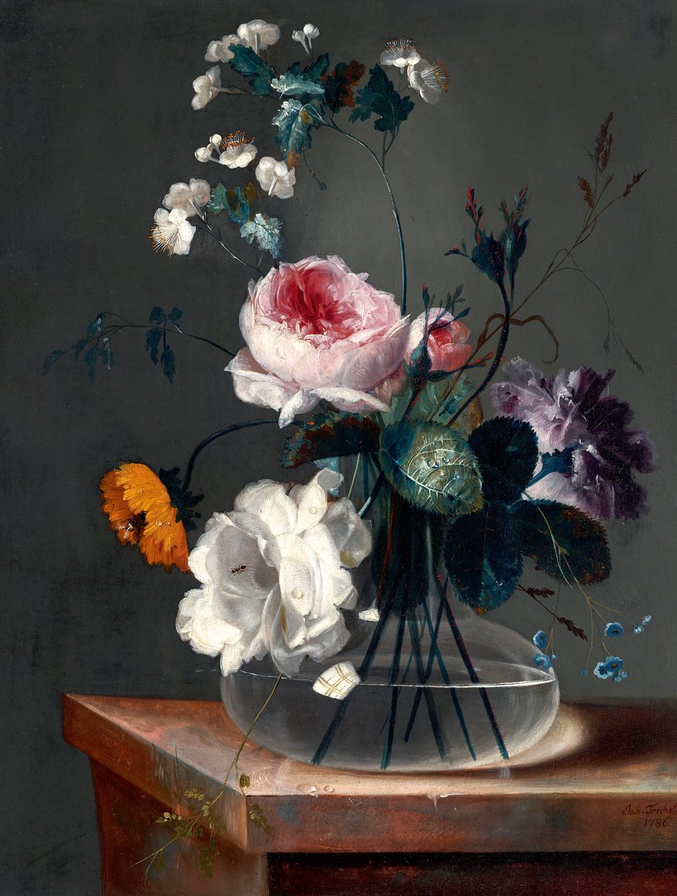 Nature morte de fleurs - Johann Baptist Drechsler