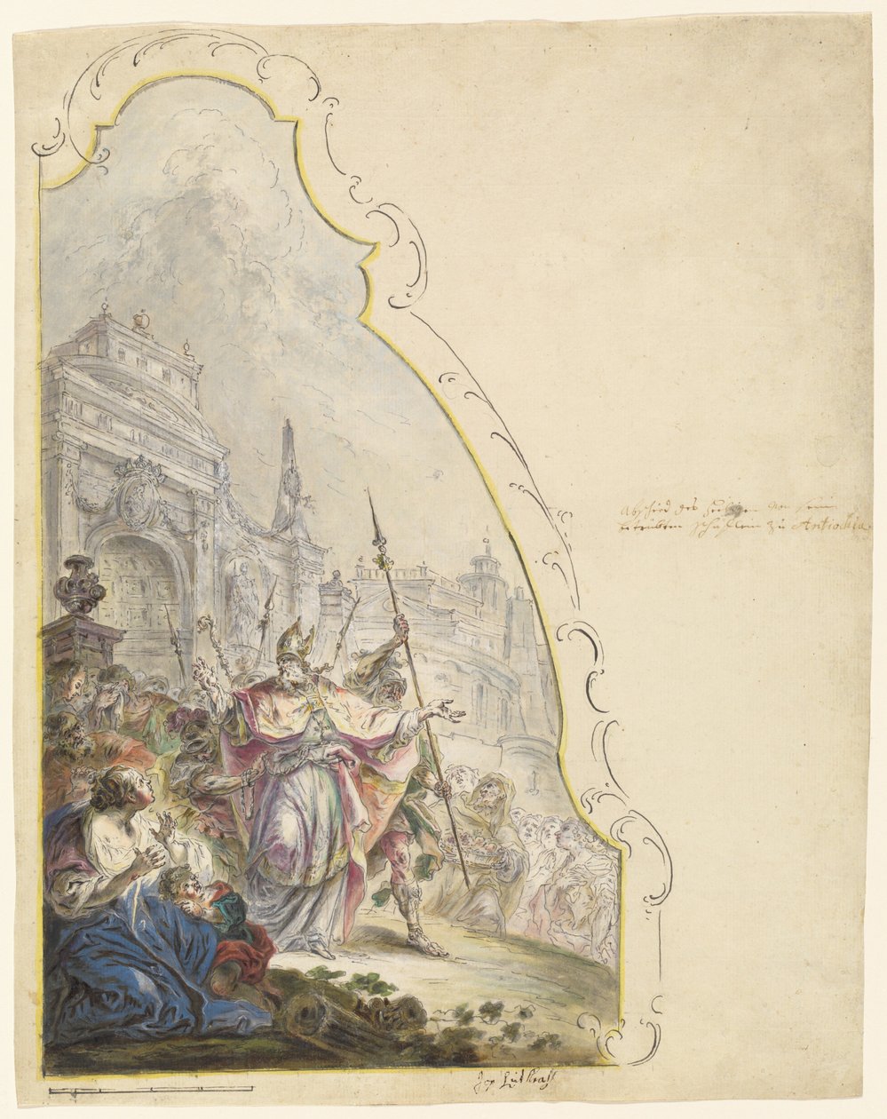 Saint Ignace quittant Antioche - Johann Baptist Enderle