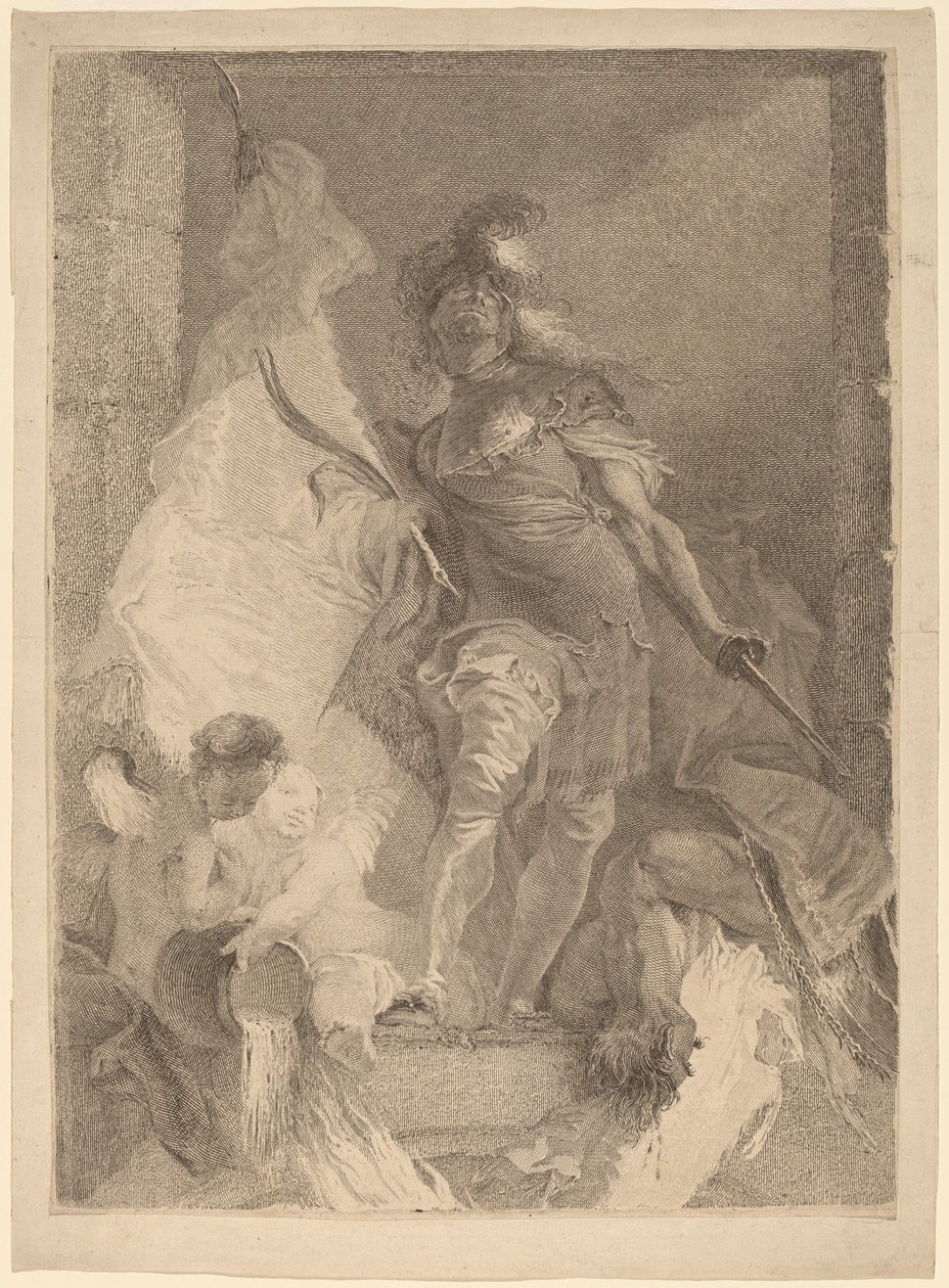 Saint Florian - Johann Beheim after Franz Anton Maulbertsch