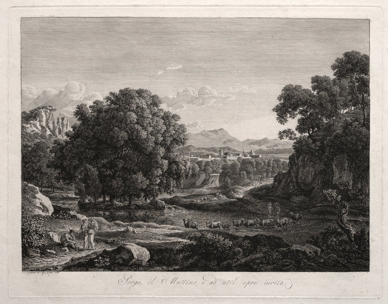 Paysage héroïque - Johann Christian Reinhart