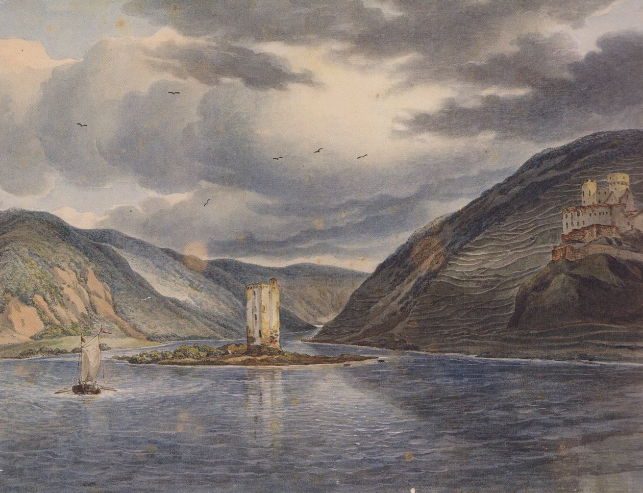 J C Reinhart Mäuseturm Ehrenfels 1787 - Johann Christian Reinhart