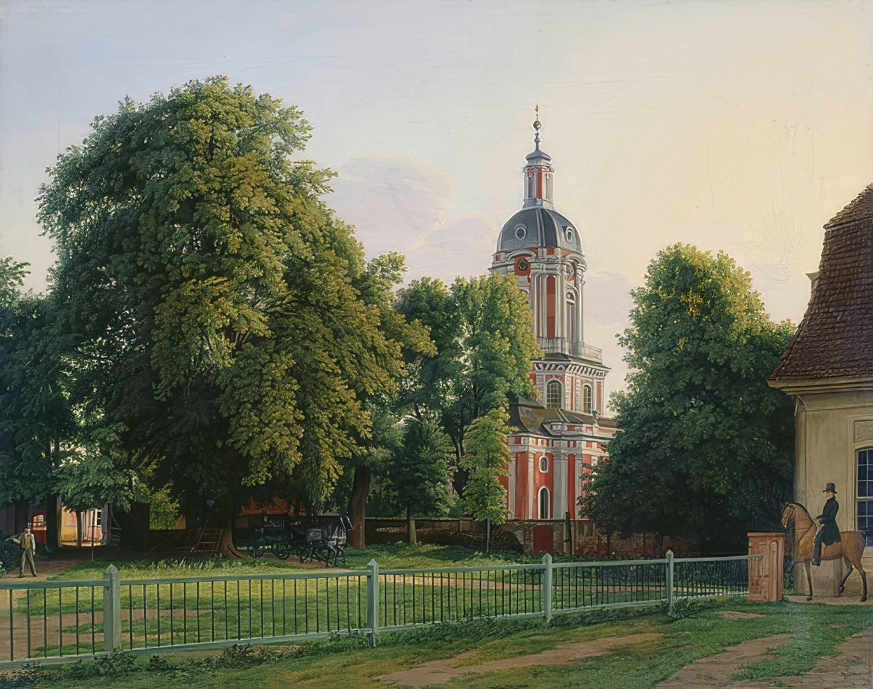 Église dans le parc du château de Buch - Johann Erdmann Hummel