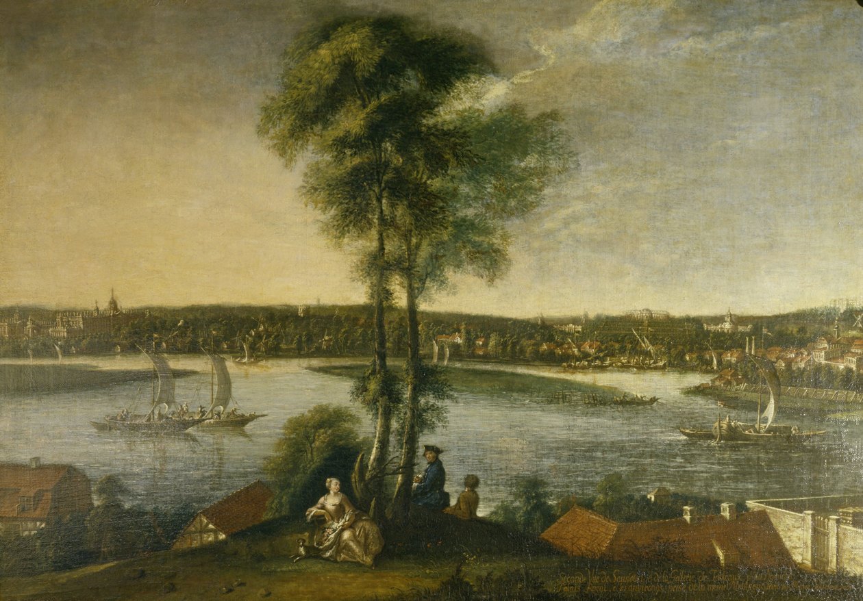Potsdam, parc du château de Sanssouci depuis le Brauhausberg - Johann Friedrich Meyer