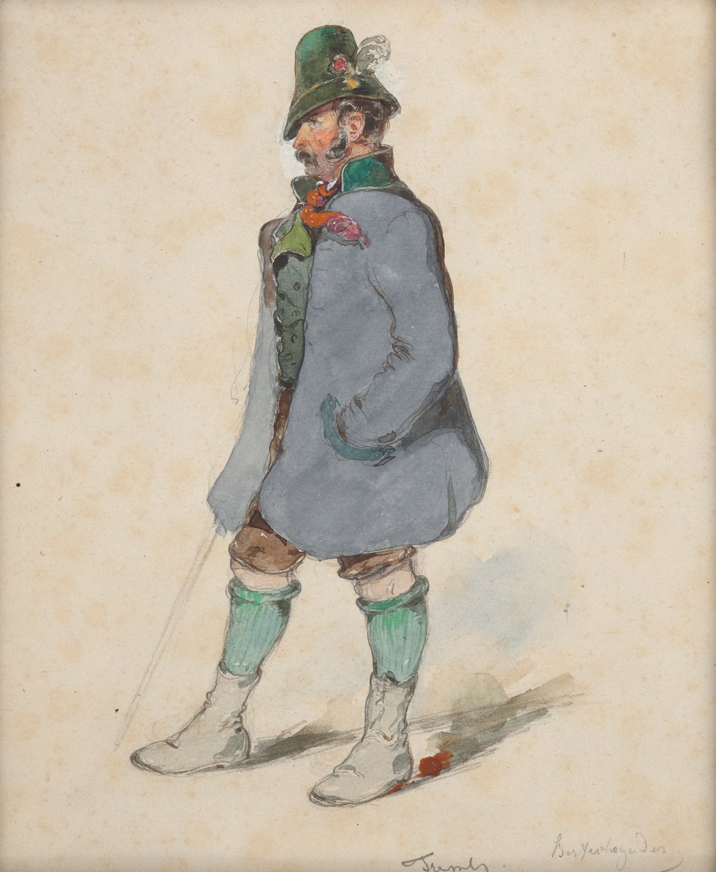 Paysans en costume de Berchtesgaden - Johann Friedrich Treml