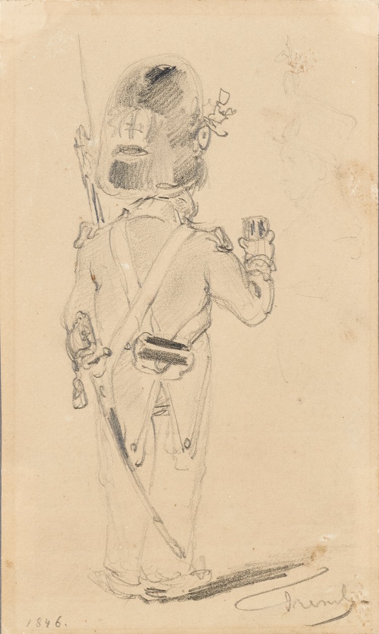 Esquisse de soldat - Johann Friedrich Treml