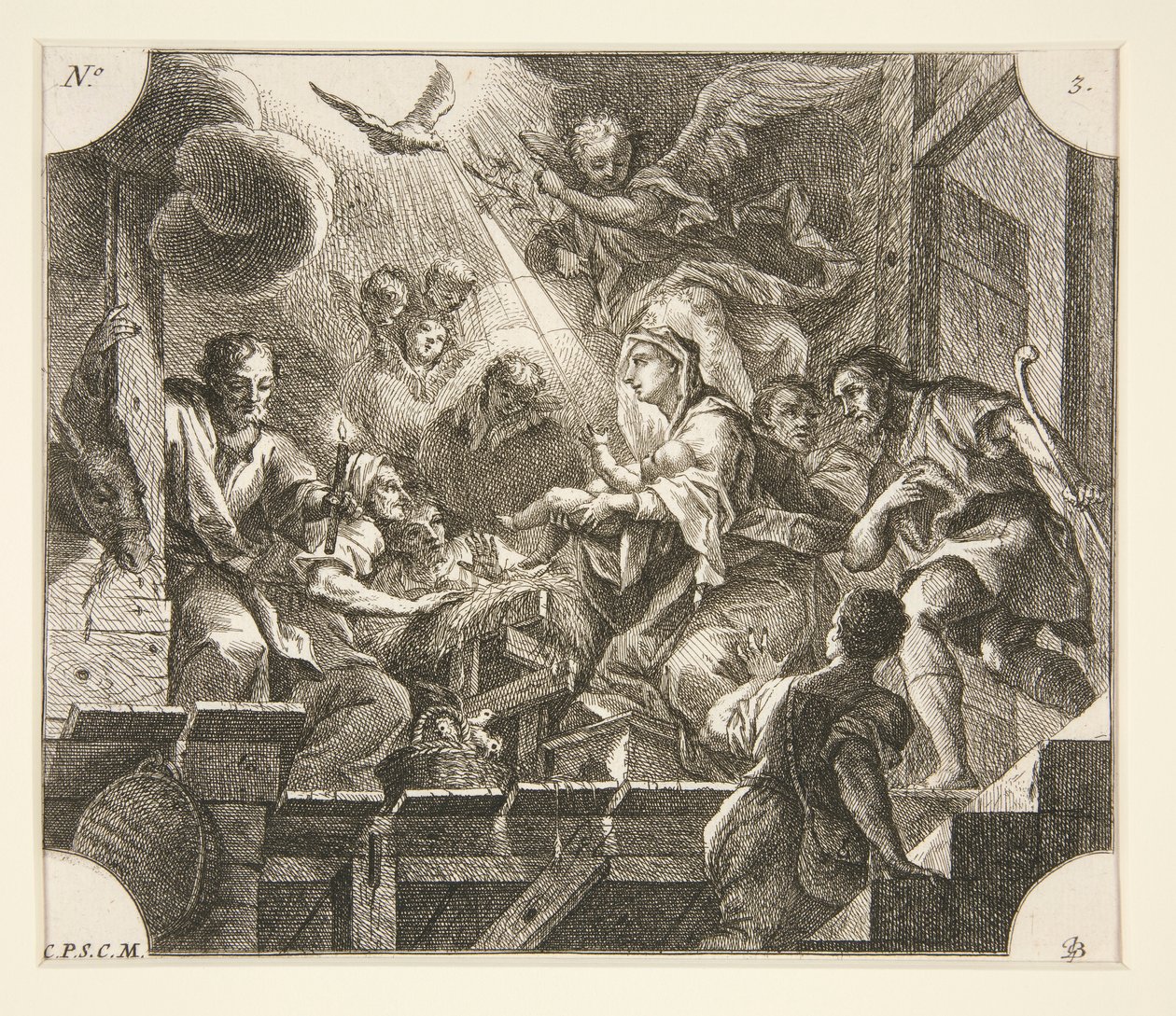 Nativité - Johann Georg Bergmuller