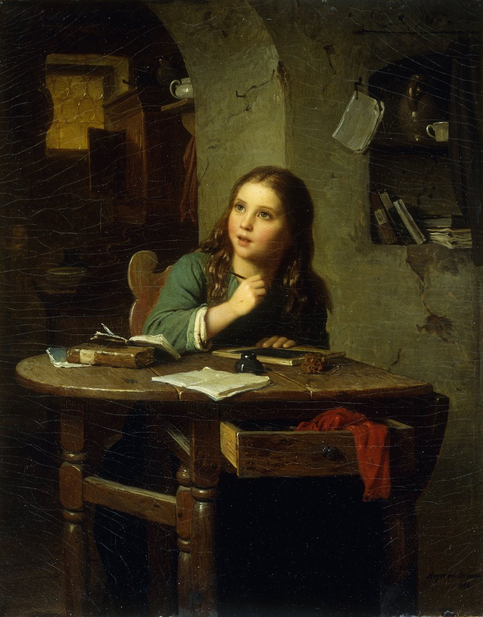 La jeune écolière, 1864 - Johann Georg Meyer