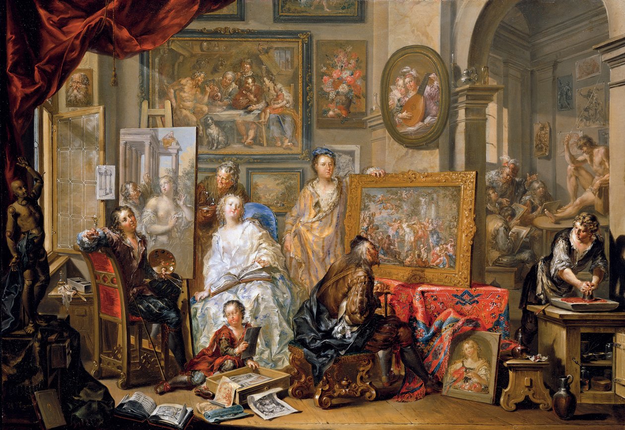 Atelier du peintre - Johann Georg Platzer