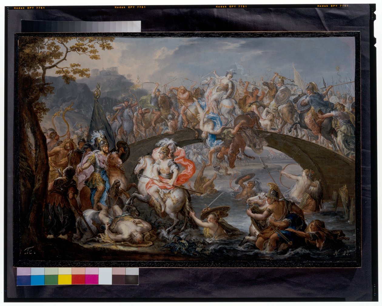 La bataille des Amazones - Johann Georg Platzer