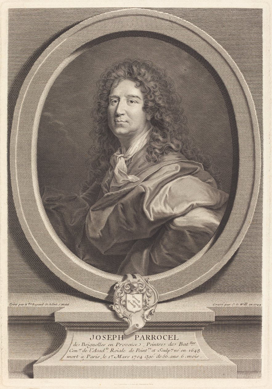 Joseph Parrocel - Johann Georg Wille after Hyacinthe Rigaud