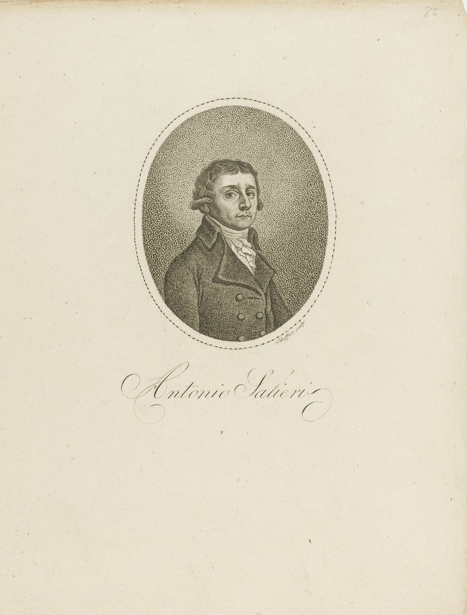 Antonio Salieri 1750-1825, c. 1800 - Johann Gottfried Scheffner