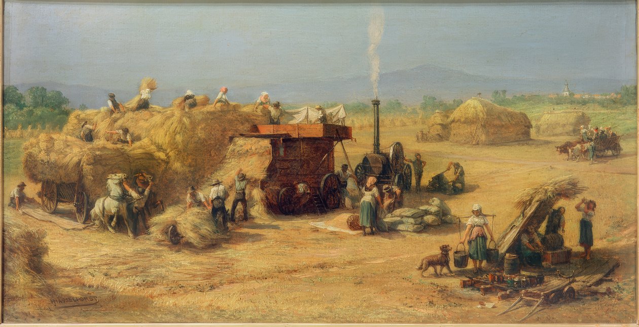 Récolte à Praunheim - Johann Heinrich Hasselhorst