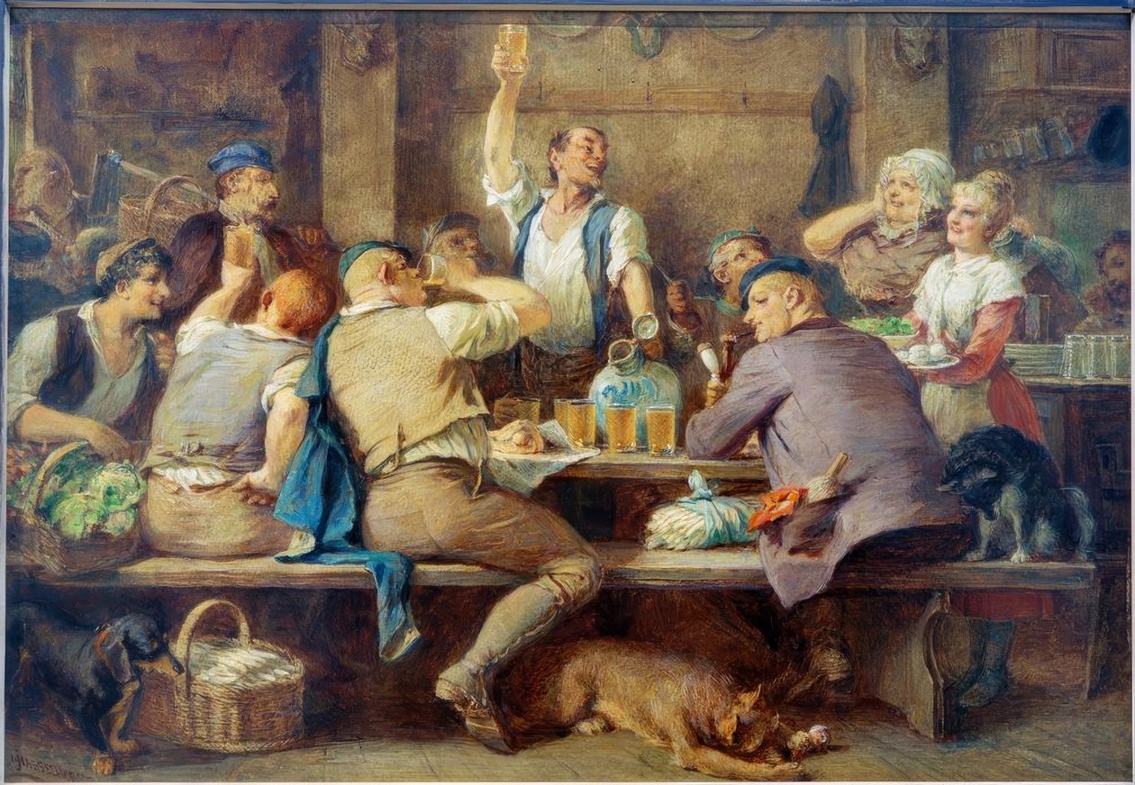 Taverne de cidre à Sachsenhausen - Johann Heinrich Hasselhorst