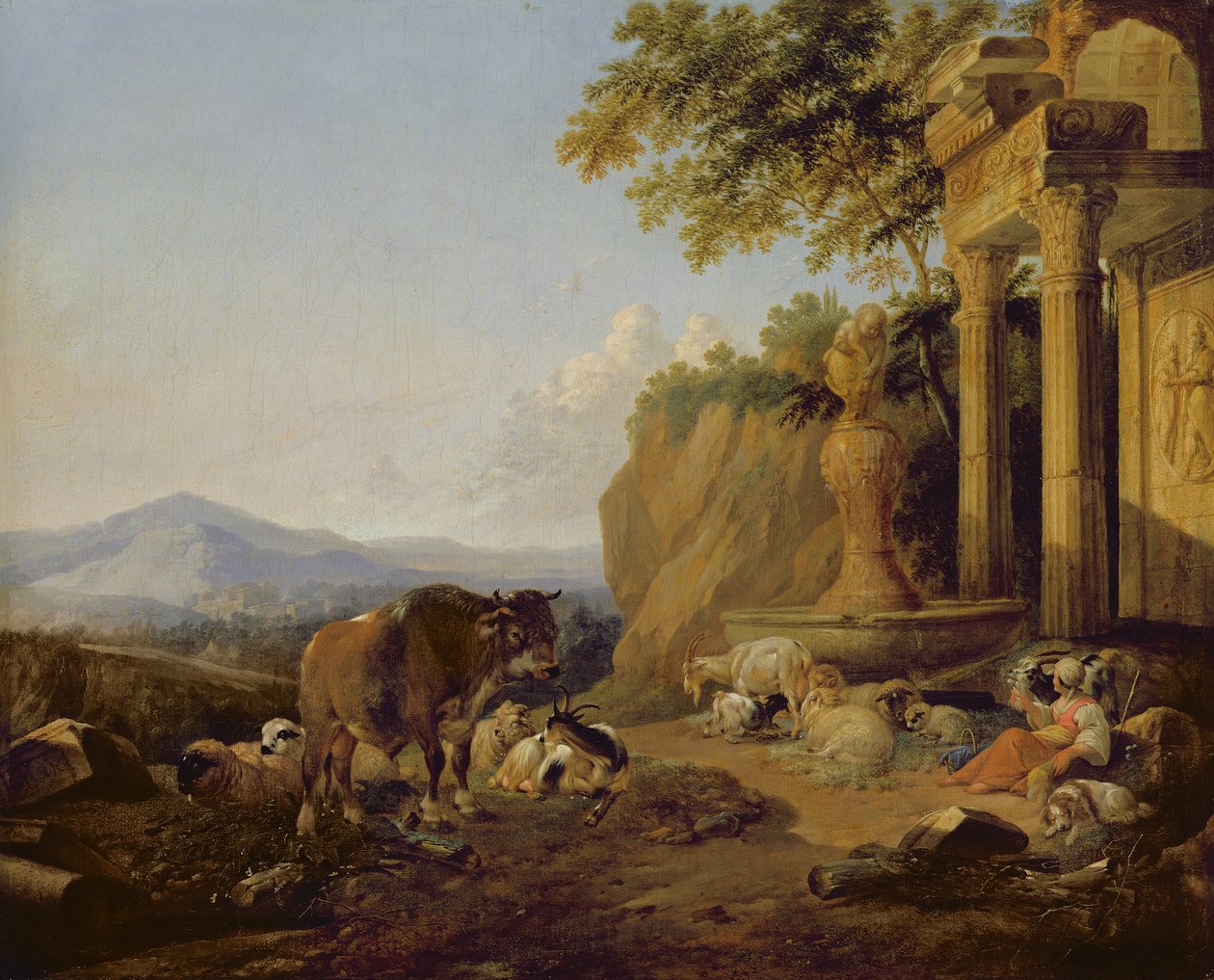 Paysage avec une ruine, 1670 - Johann Heinrich Roos