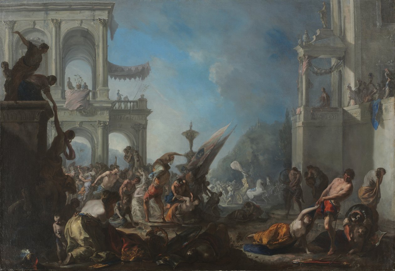 Enlèvement des Sabines - Johann Heinrich Schönfeld