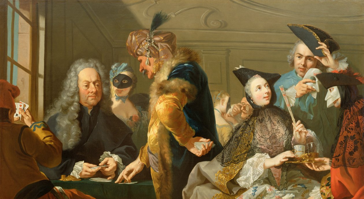 Joueurs dans le foyer - Johann Heinrich Tischbein