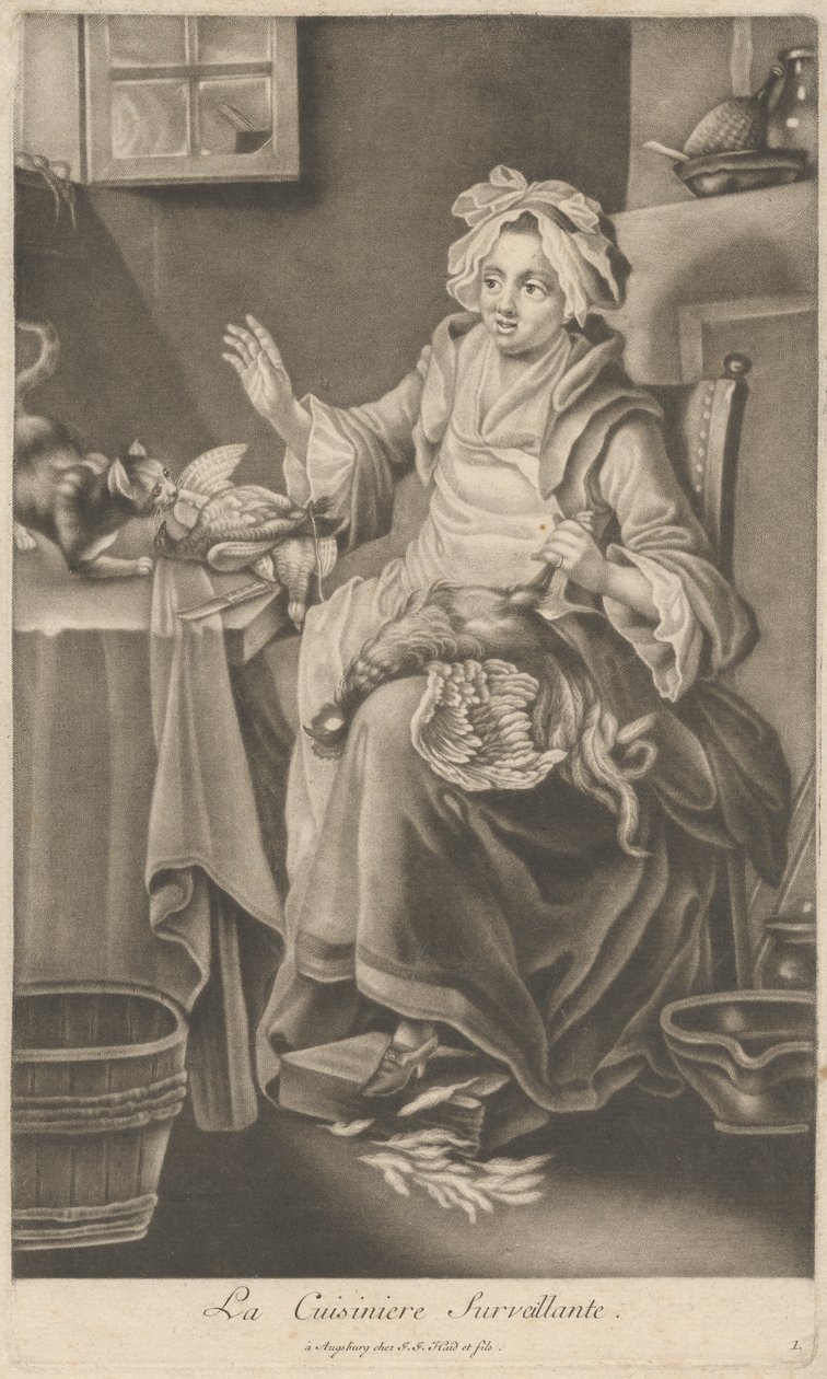 La cuisinière surveillante - Johann Jacobus Haid