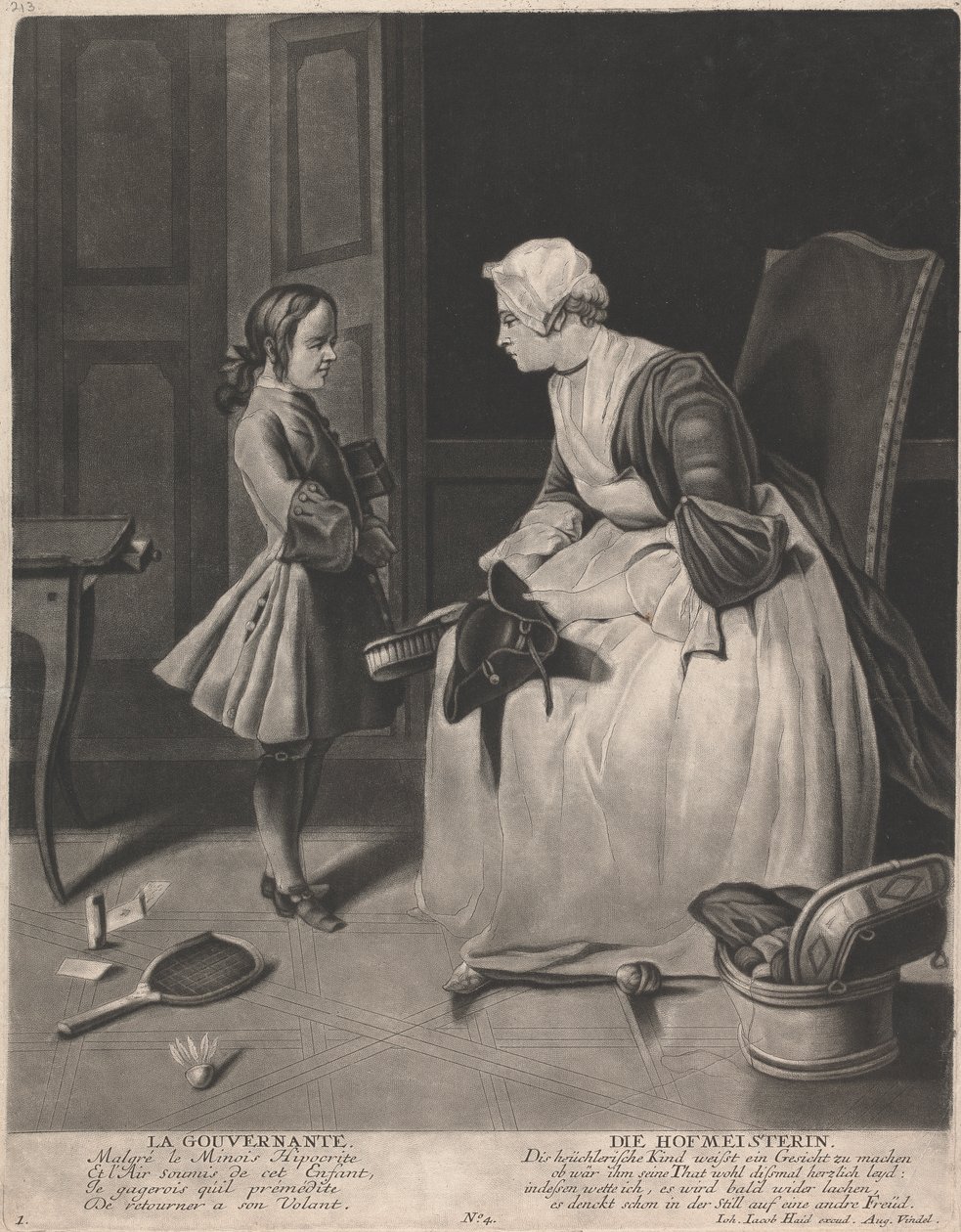 La gouvernante - Johann Jacobus Haid