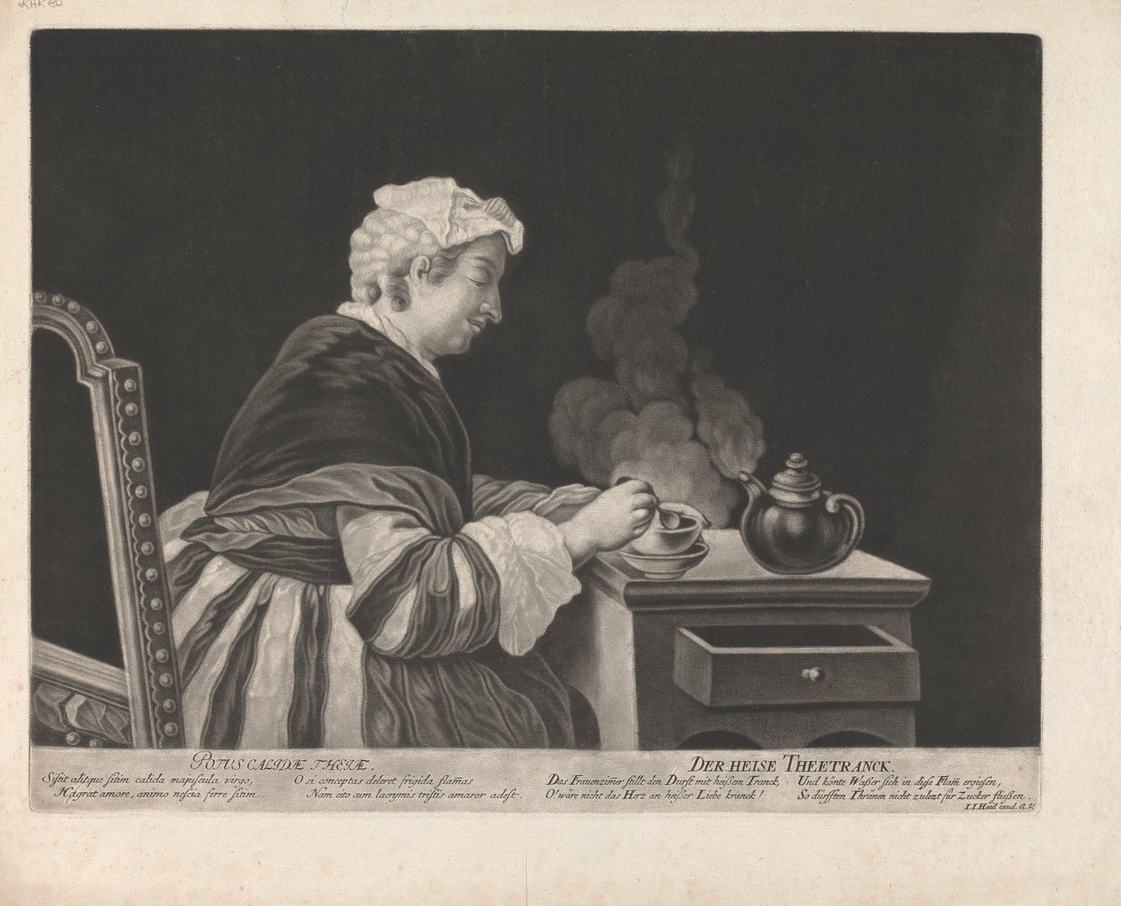 Potus Calidae Theiae - Johann Jacobus Haid