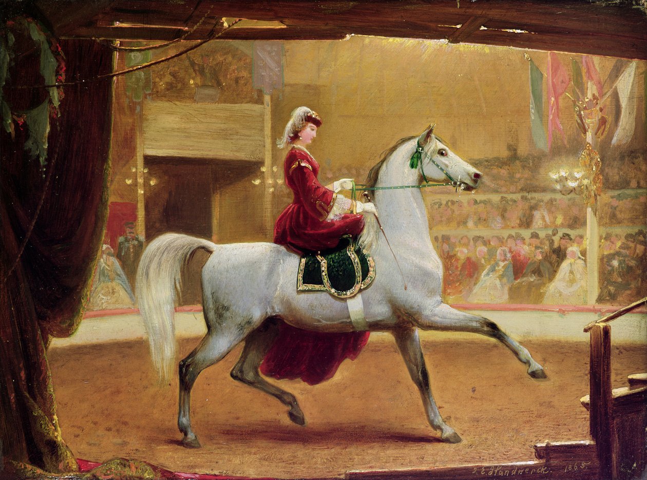 Le cavalier du cirque - Johann Jakob Eduard Handwerk