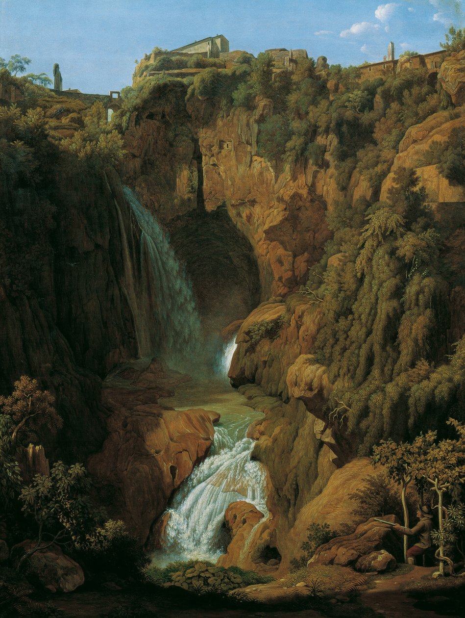 La grotte de Neptune (Cascade à Tivoli) - Johann Martin von Rohden
