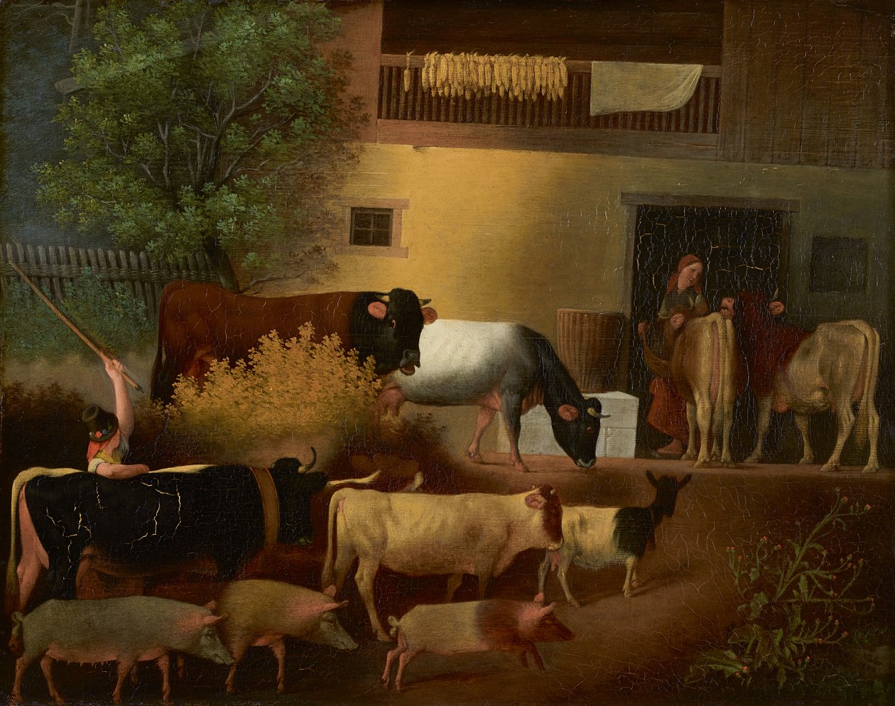 Le retour du troupeau - Johann Michael Neder