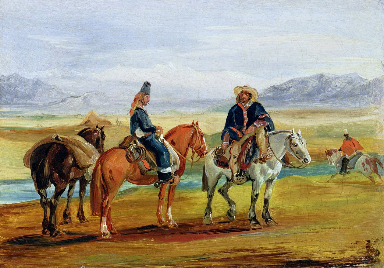 Huasos chiliens, vers 1836 - Johann Moritz Rugendas