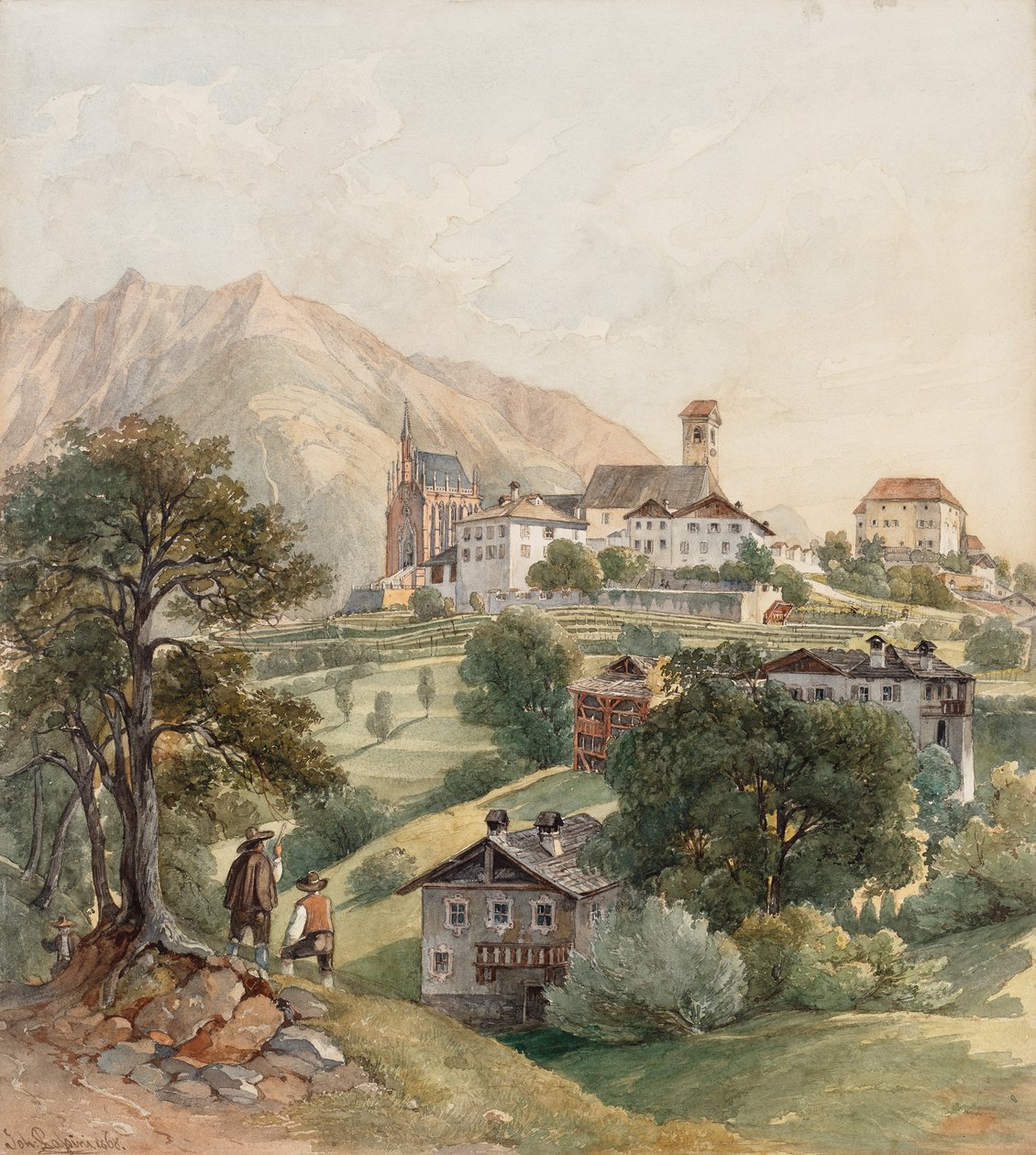 Schenna près de Merano - Johann Nepomuk Passini