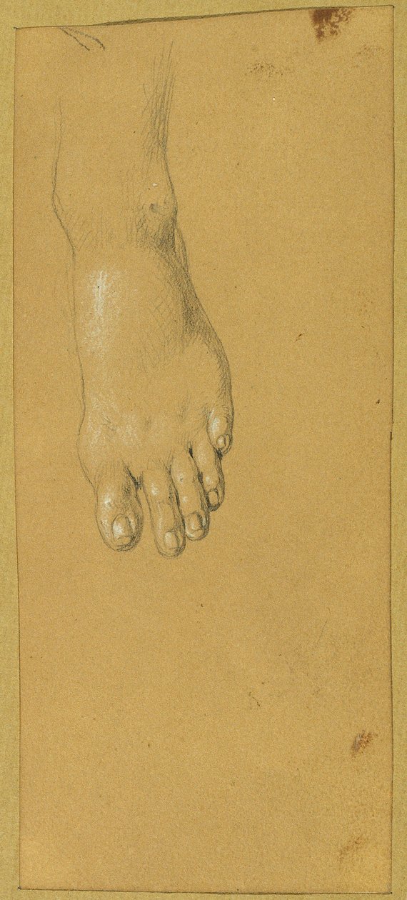 Étude de pied pour "Rüdiger et Angelika" - Johann Peter Krafft