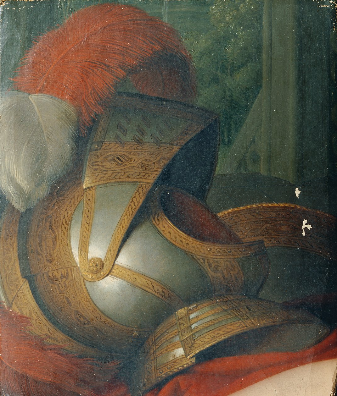 Casque et bouclier rond - Johann Peter Krafft