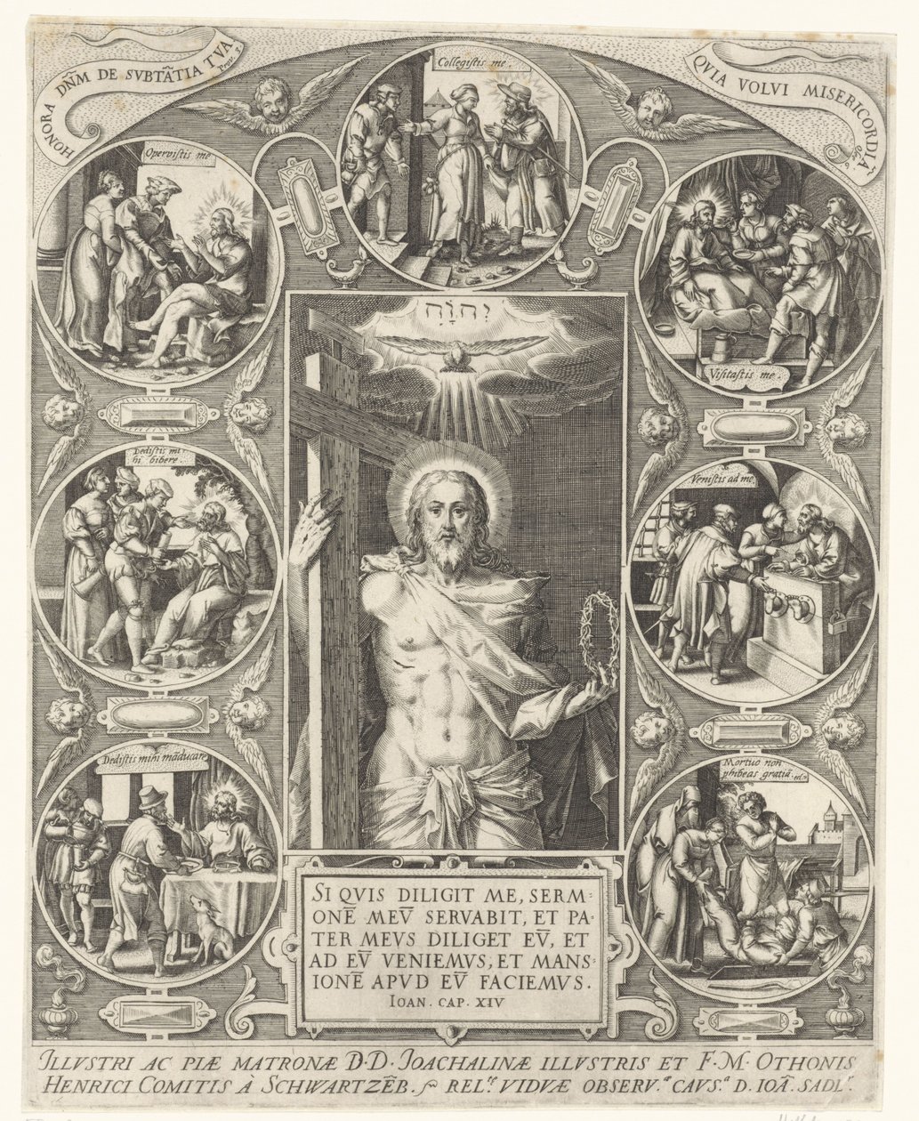 Christ et les œuvres de miséricorde - Johann Sadeler (I)