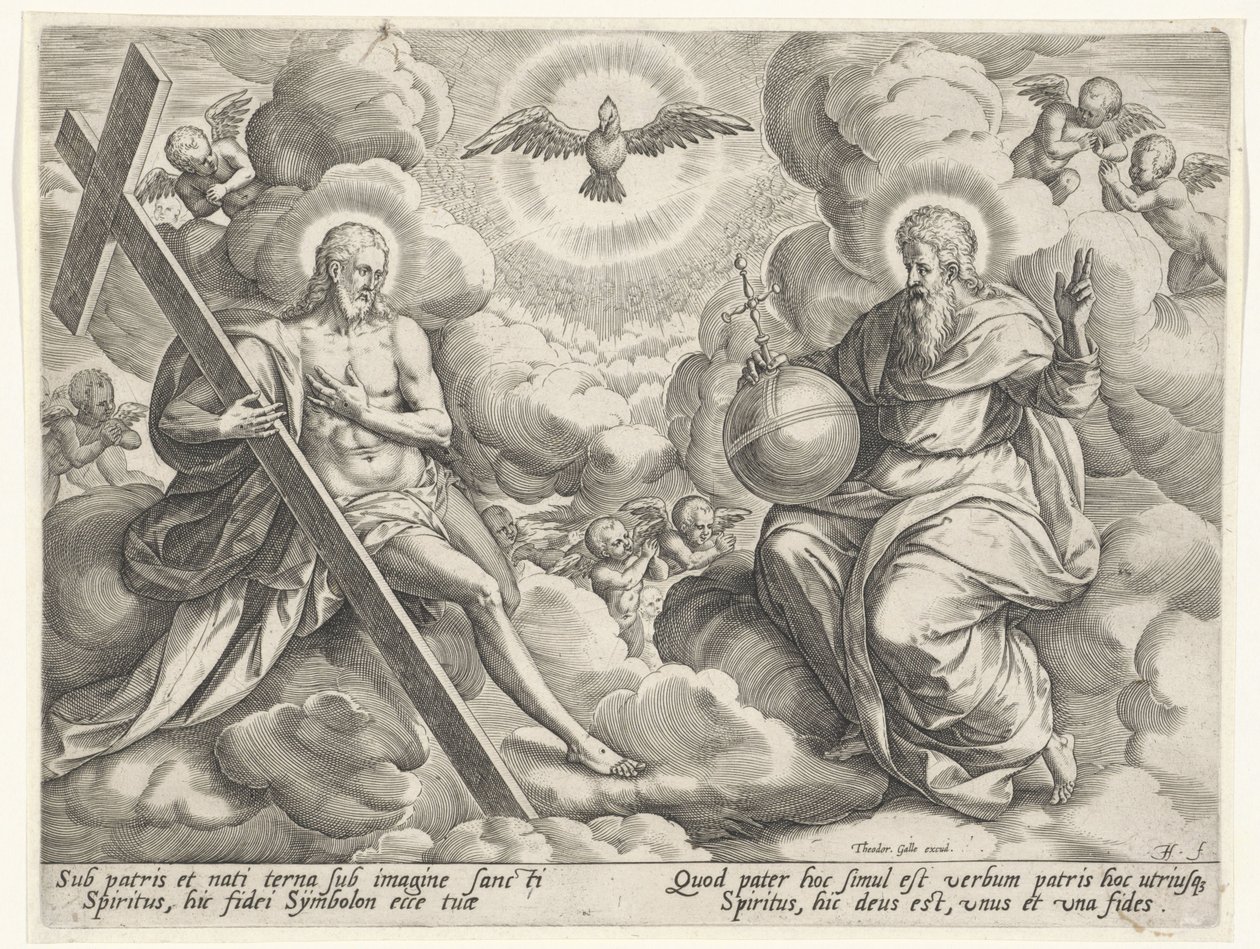 La Sainte Trinité dans les nuages - Johann Sadeler (I)