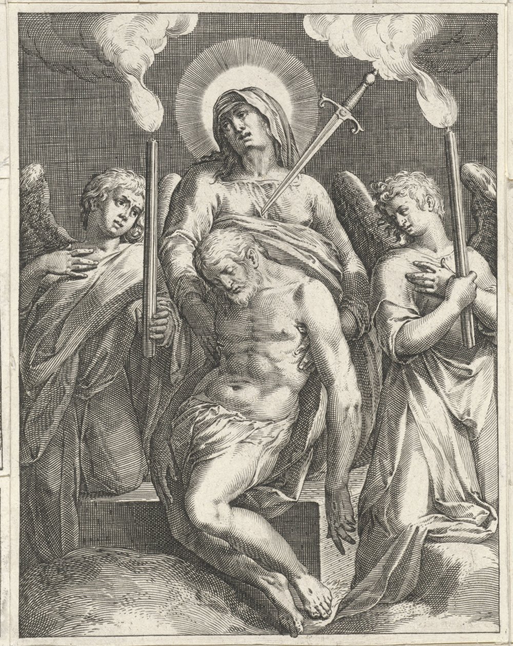 Pietà - Johann Sadeler (I)